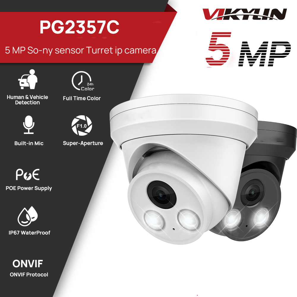 Home Security Lights Outdoors - VIKYLIN Telecamera IP 5MP con Visione