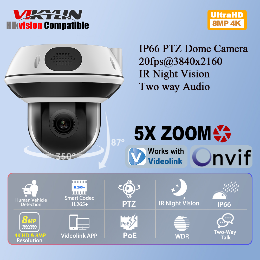 Home Security Online - Vikylin Telecamera di sicurezza IP Dome