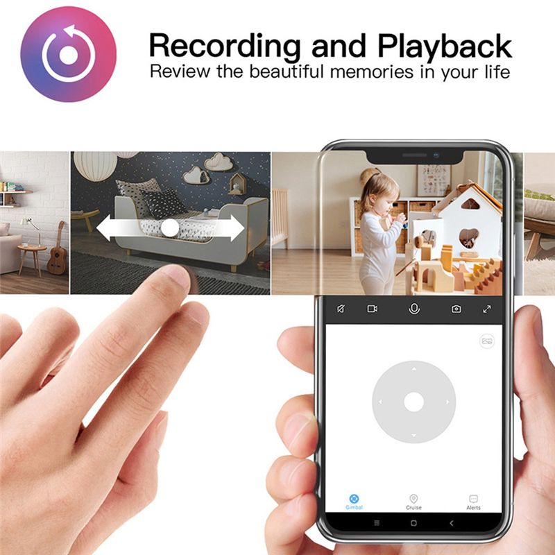 Home Security Monitoring - Telecamera Wi-Fi Essenziale per Interni Tuya,