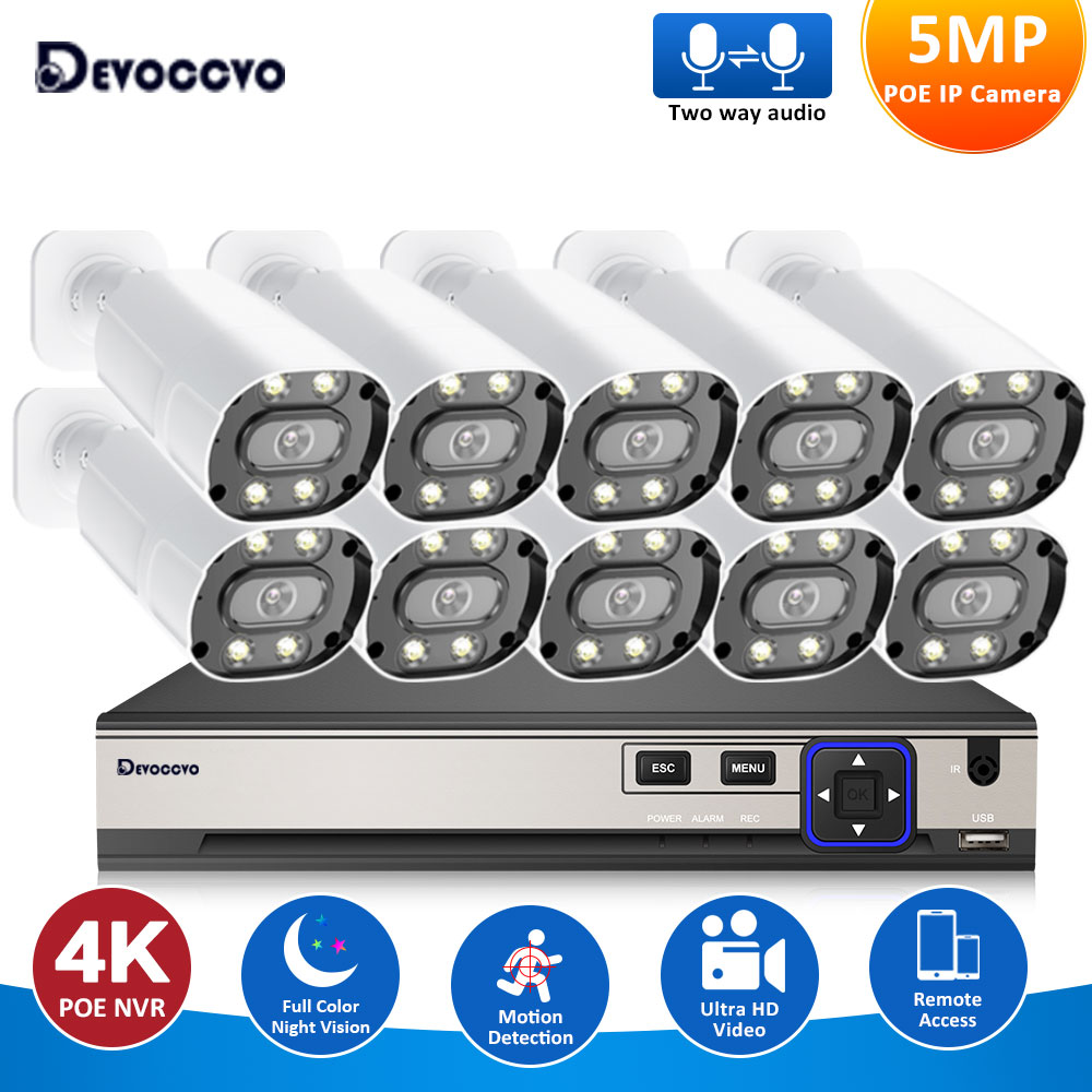 Nvr Kit 8 Channel - Kit Sistema di Videosorveglianza 4K 10CH