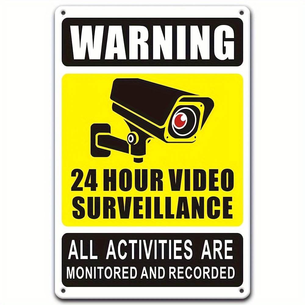 Home Security Monitoring - Segnale di avvertimento per videosorveglianza 24