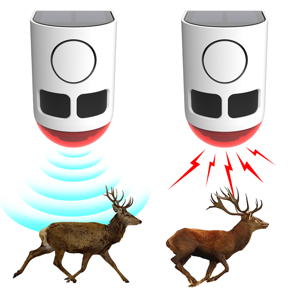 Home Security Lights Outdoors - Allarme Solare da Esterno con Sensore