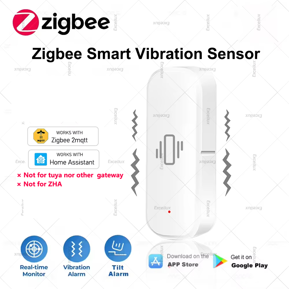 Home Security Monitoring - Zigbee Sensore di Vibrazione Intelligente Protezione