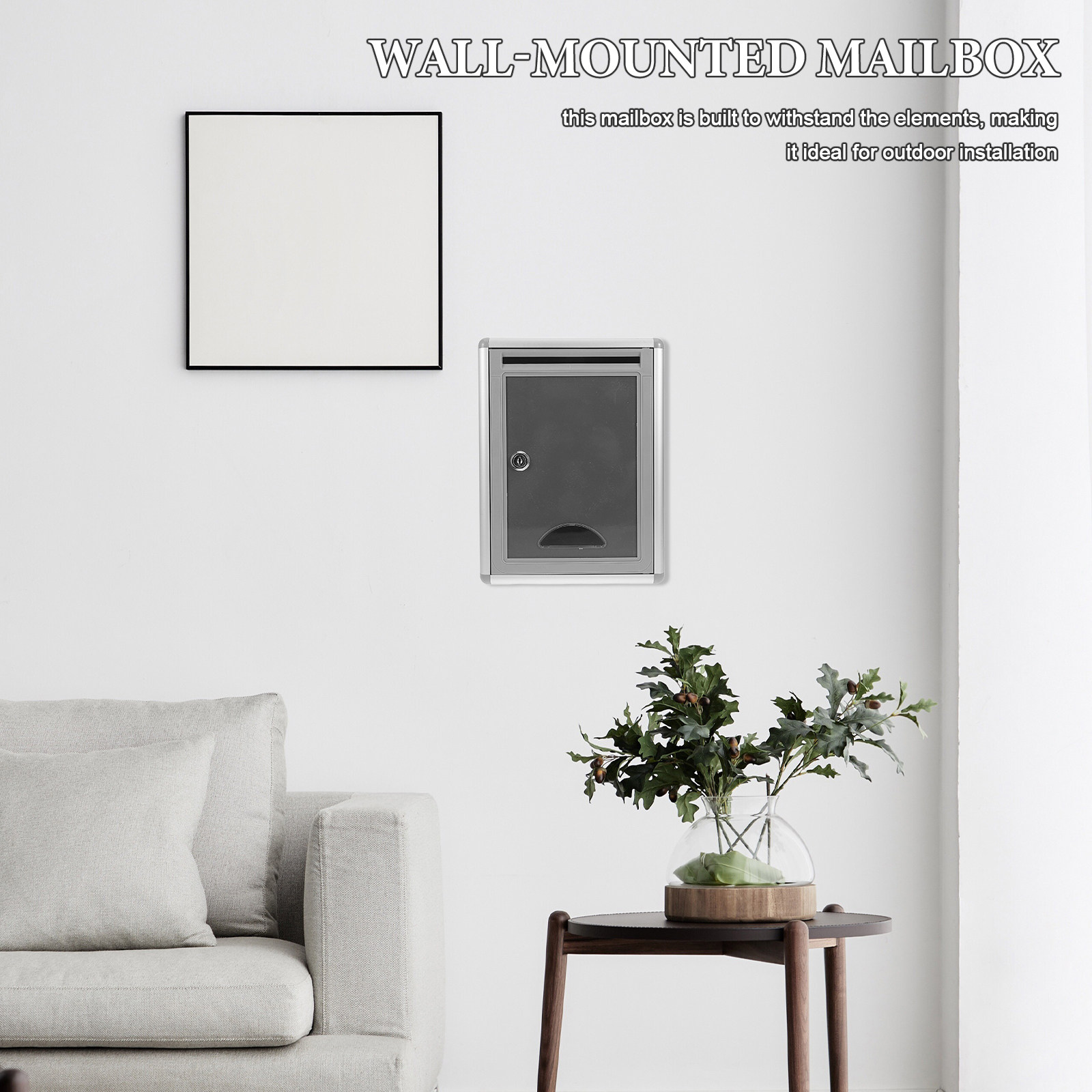 Home Security Letters - 1 Set Cassetta Postale da Parete