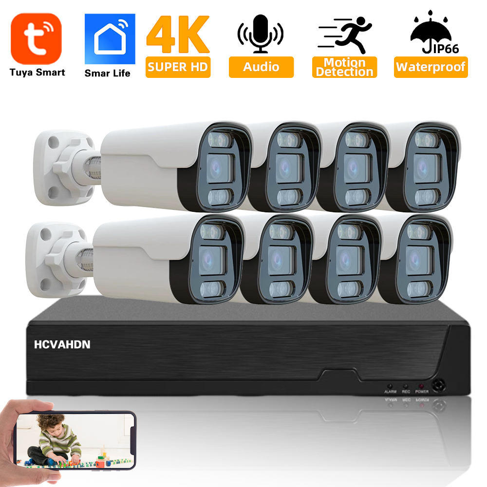 Nvr Kit 8 Channel - 4K 8MP TUYA Security Kit 8CH