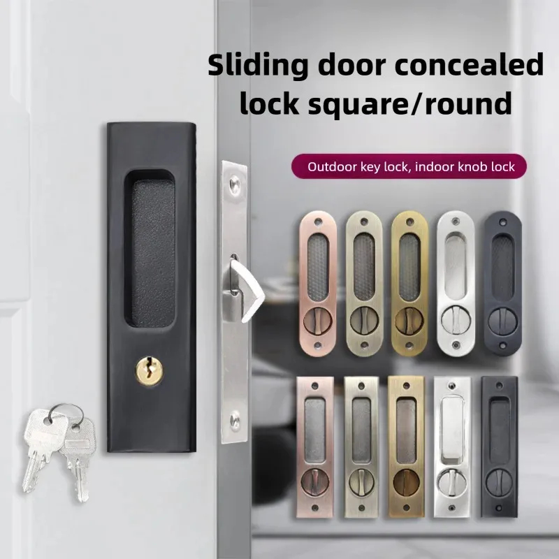 Home Security Key - Serratura a Gancio Nera Resistente per