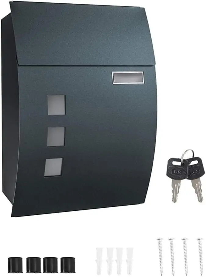 Home Security Letters - Cassetta Postale da Parete Impermeabile per