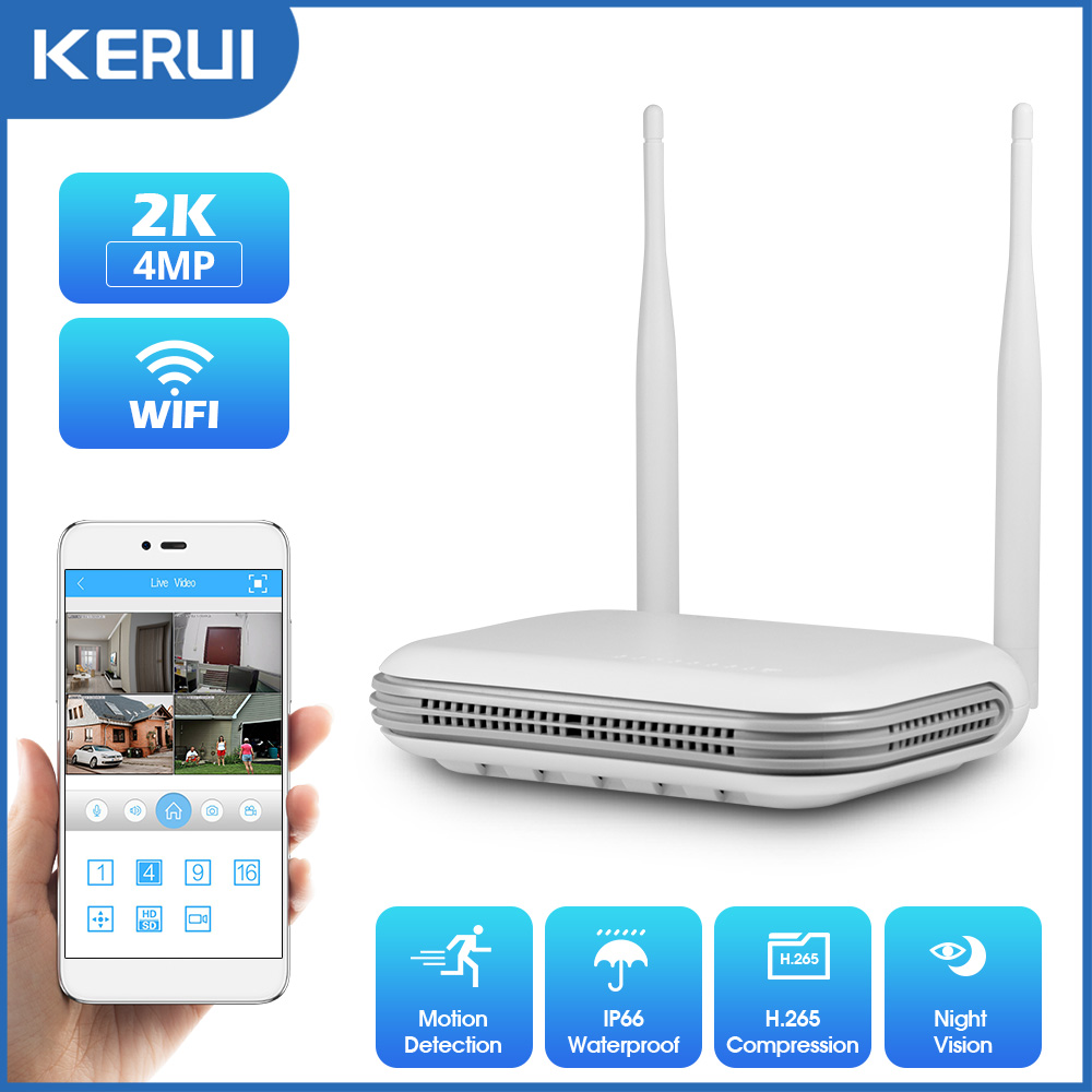 Nvr Kit 8 Channel - KERUI 2K 4MP Esterna Full HD