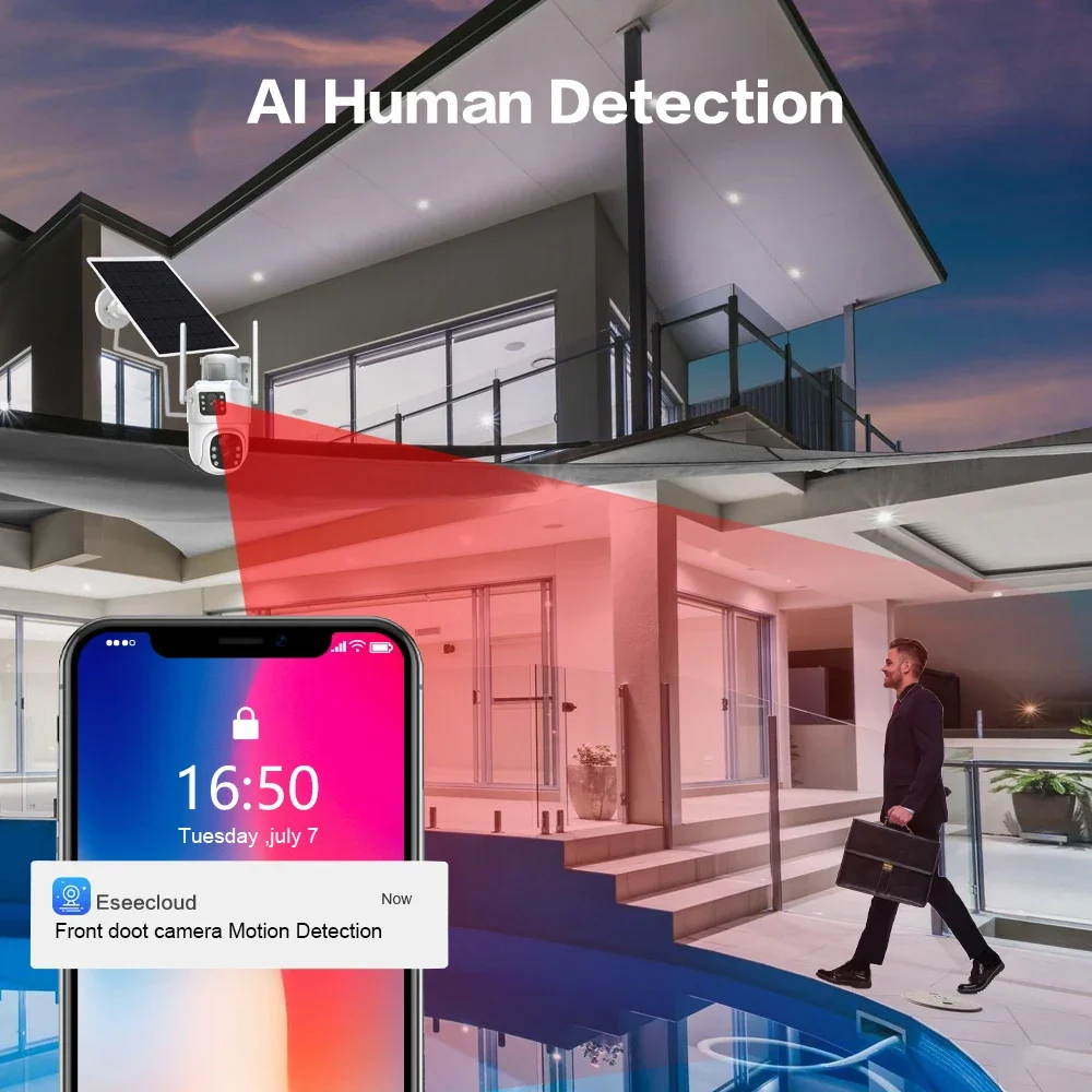4K 8MP Dual Lens Wifi Solar CC - Nvr Kit 8 Channel recensione e prezzo