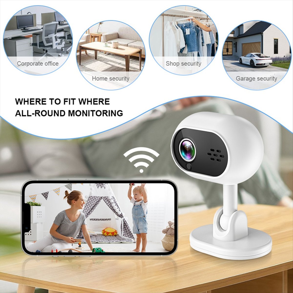 Telecamera IP WiFi Smart Mini  - Home Security Indoor Cameras recensione e prezzo