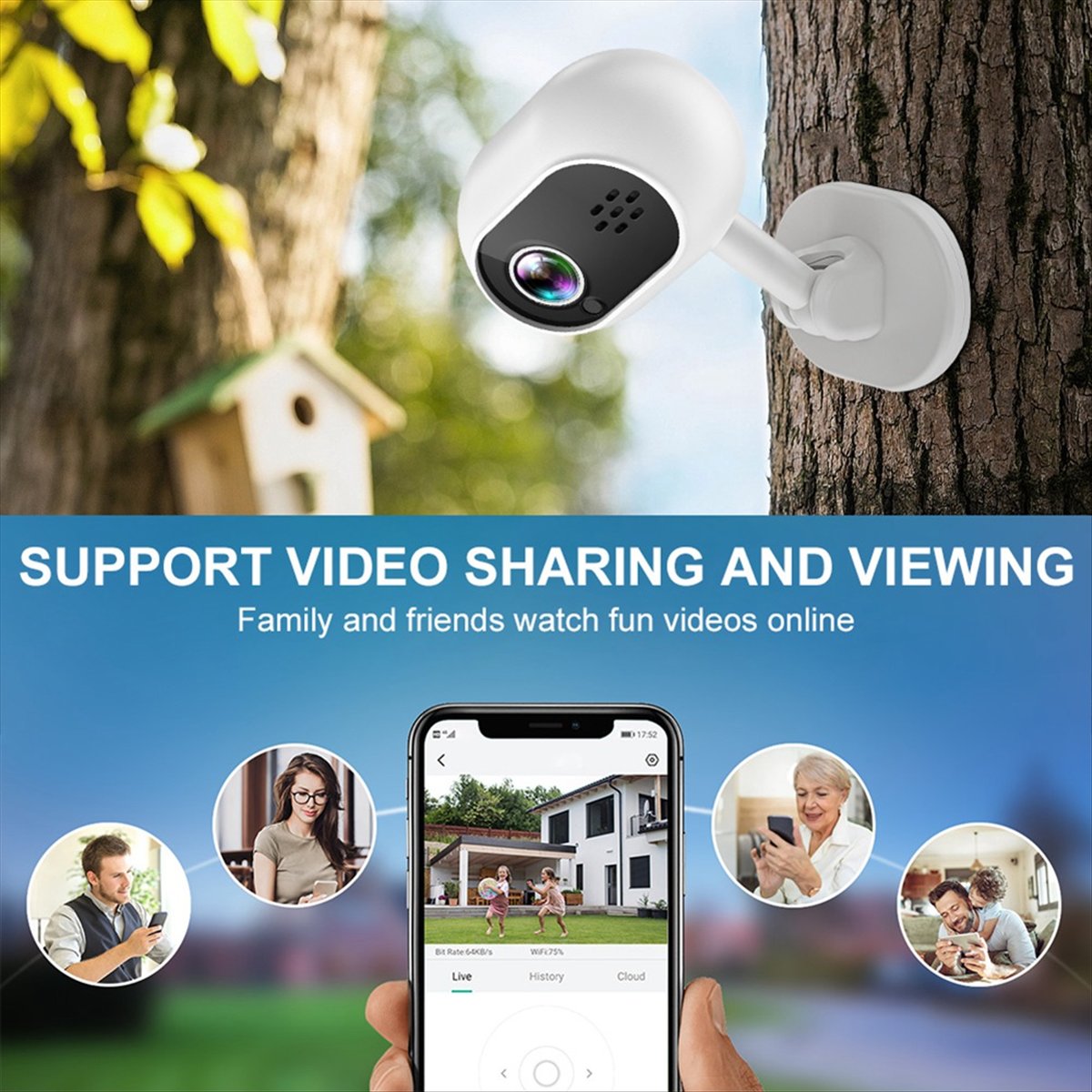 Telecamera IP WiFi Smart Mini  - Home Security Indoor Cameras recensione e prezzo