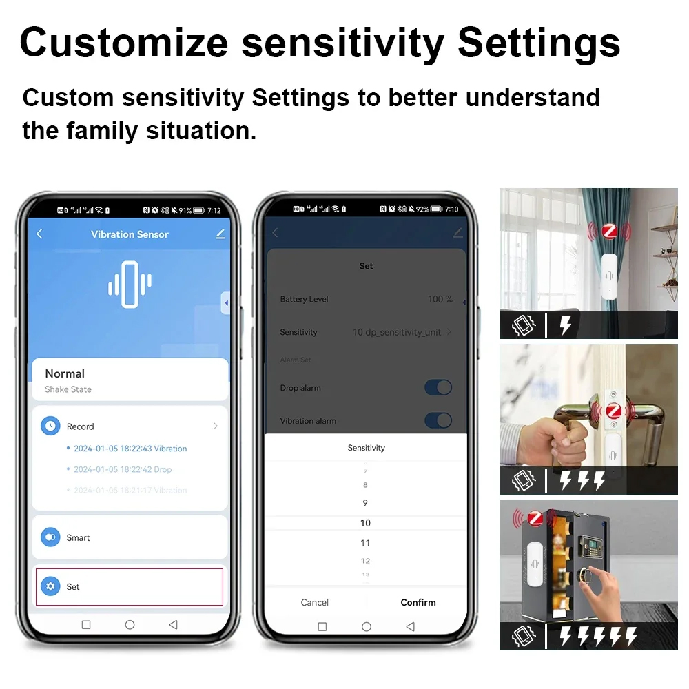 Smart ZigBee Sensore di Vibraz - Home Security Monitoring recensione e prezzo