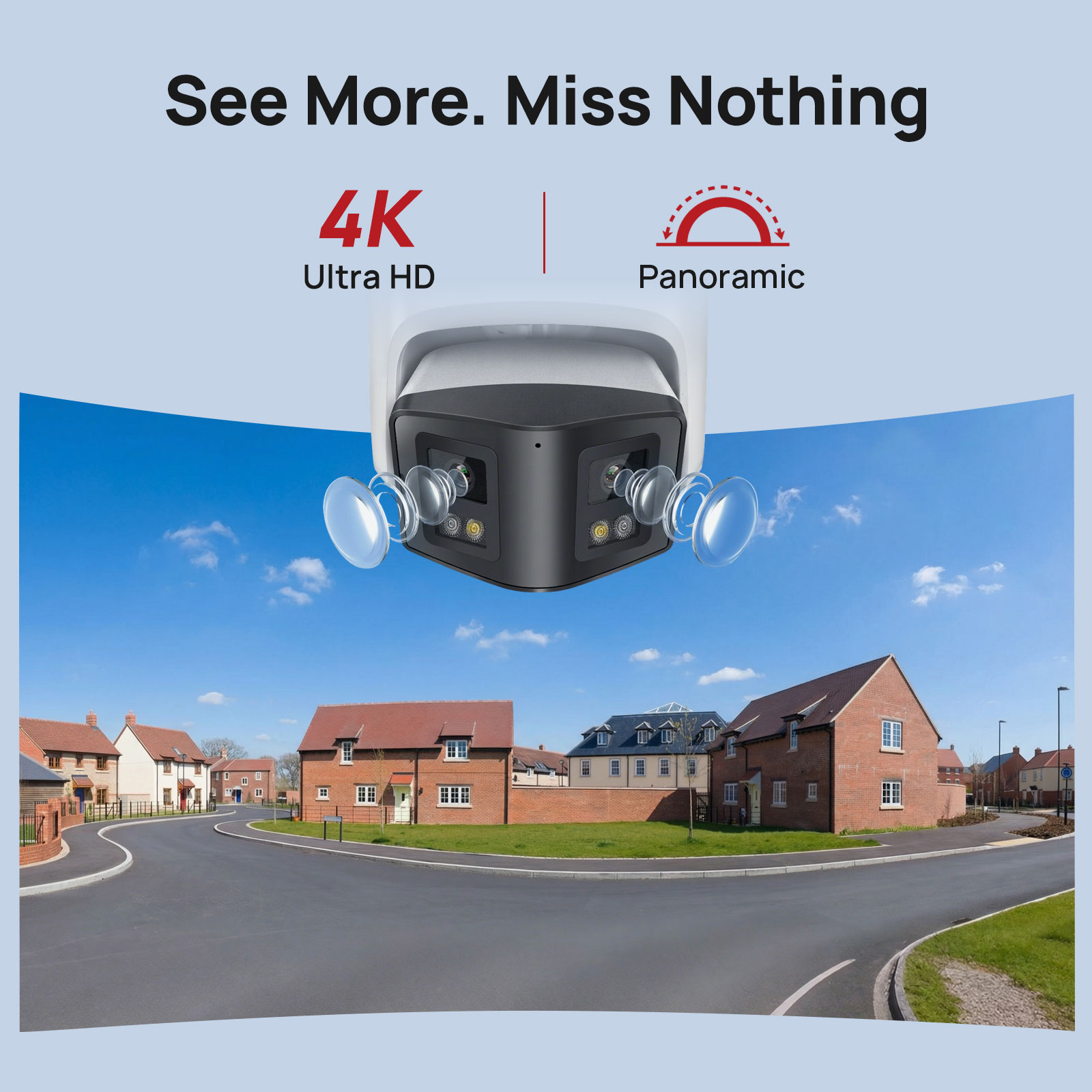 Vikylin Telecamera IP Panorami - Home Security Lights Outdoors recensione e prezzo