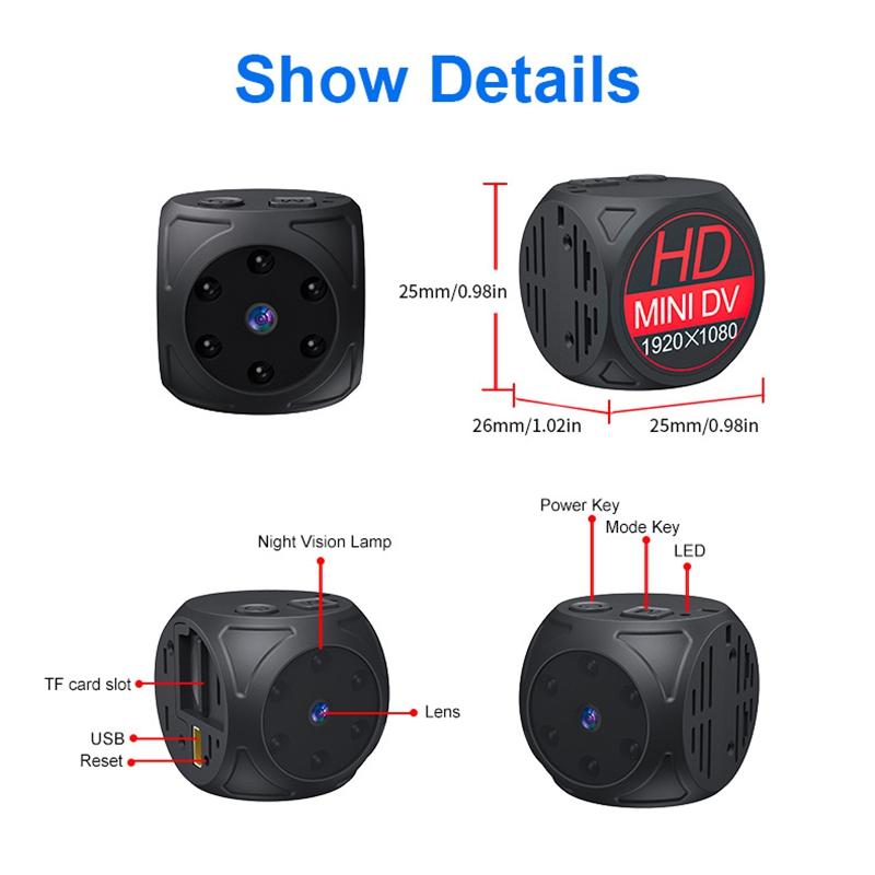 Mini Telecamera HD 1080p Porta - Home Security Indoor Cameras recensione e prezzo