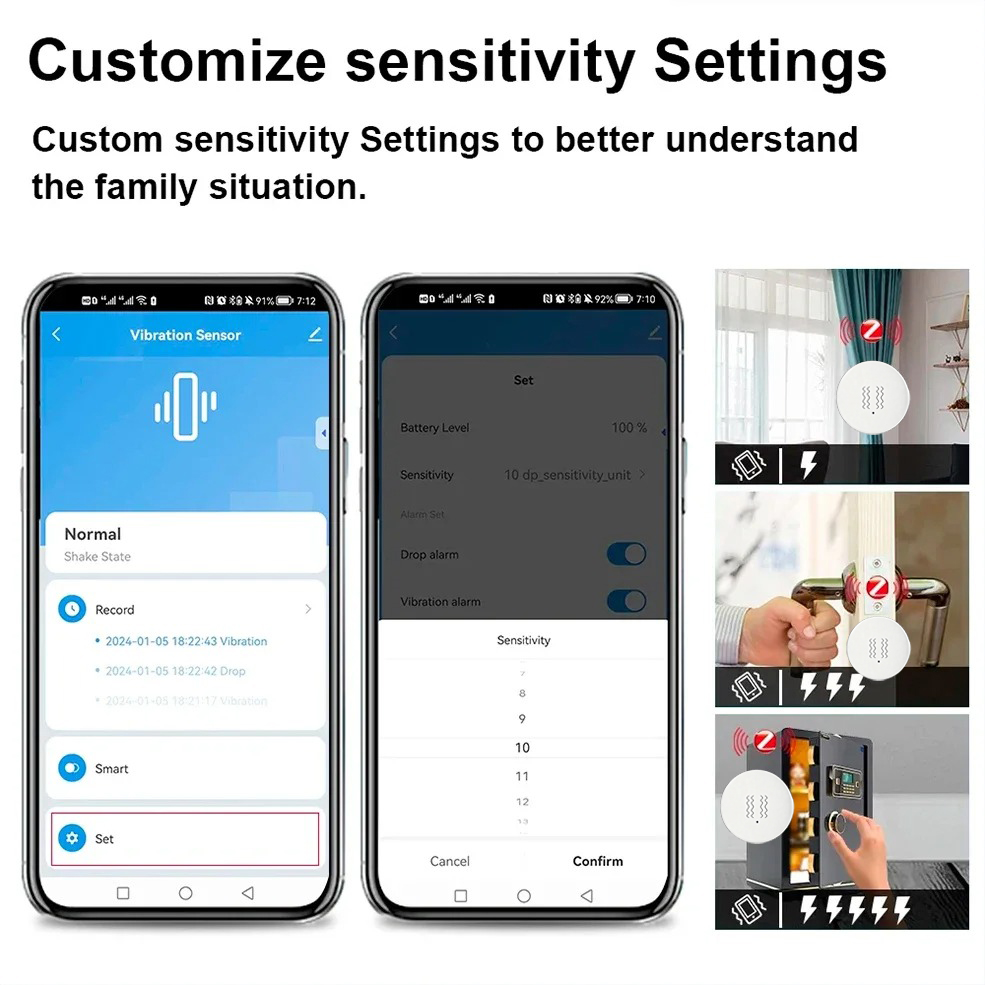 Sensore di Vibrazione e Inclin - Home Security Monitoring recensione e prezzo