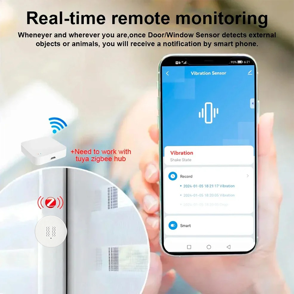 Sensore di Vibrazione e Inclin - Home Security Monitoring recensione e prezzo