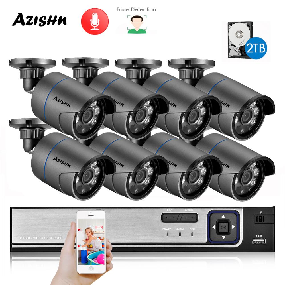 AZISHN H.265 + 8CH 5MP POE Sec - Nvr Kit 8 Channel recensione e prezzo