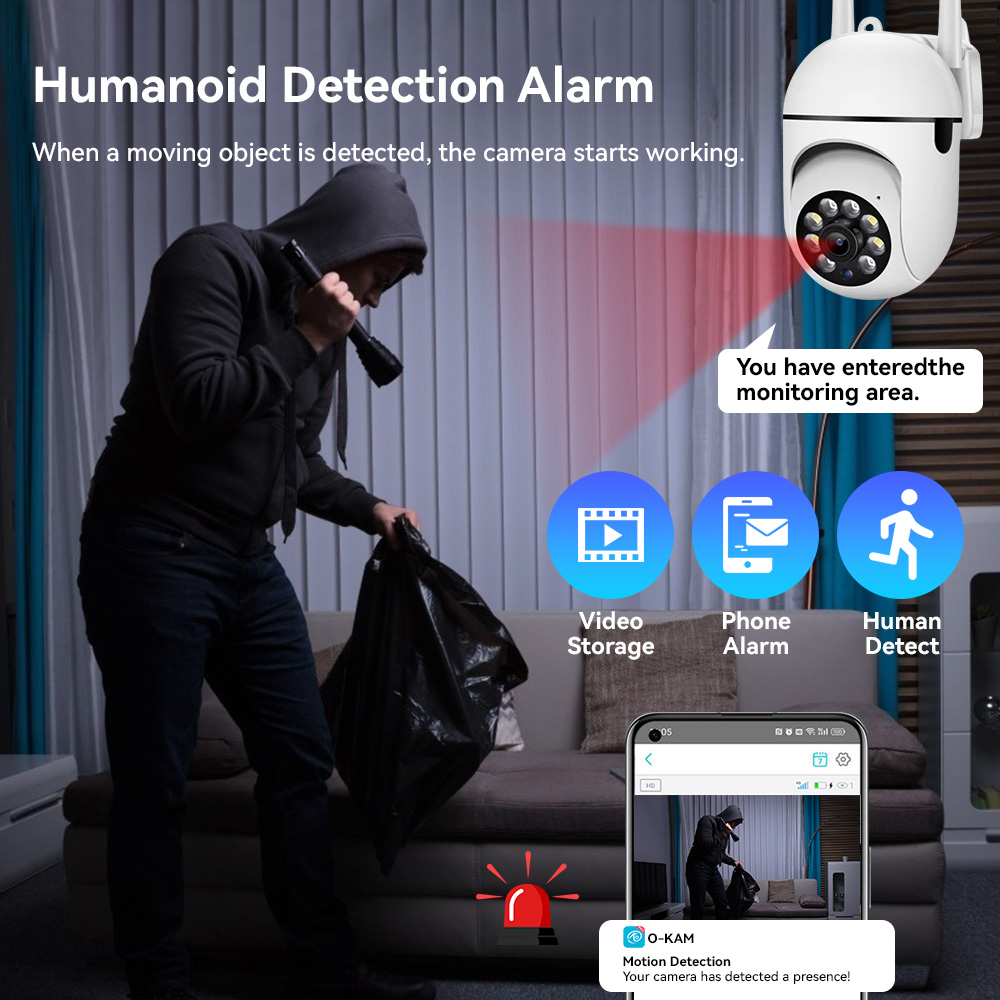 Telecamera CCTV IP Wifi da 8MP - Home Security Lights Outdoors recensione e prezzo