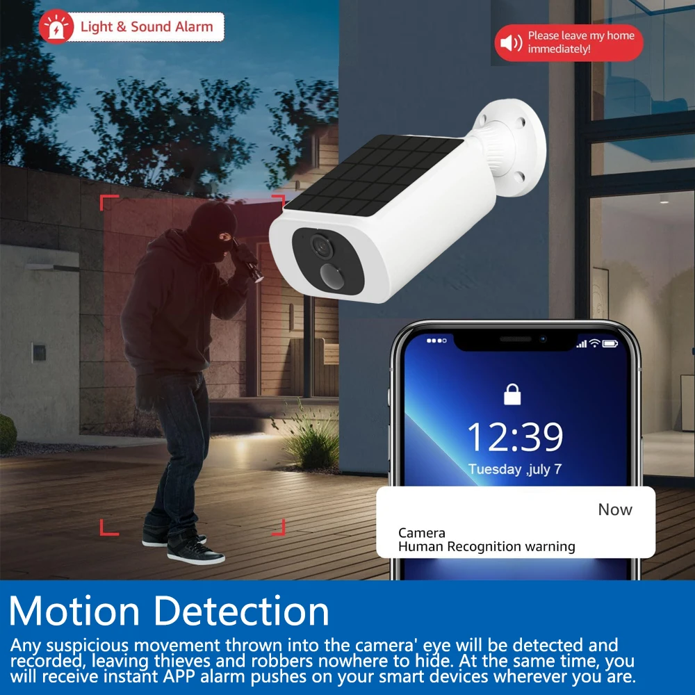 Telecamera di sicurezza solare - Home Security Indoor Cameras recensione e prezzo