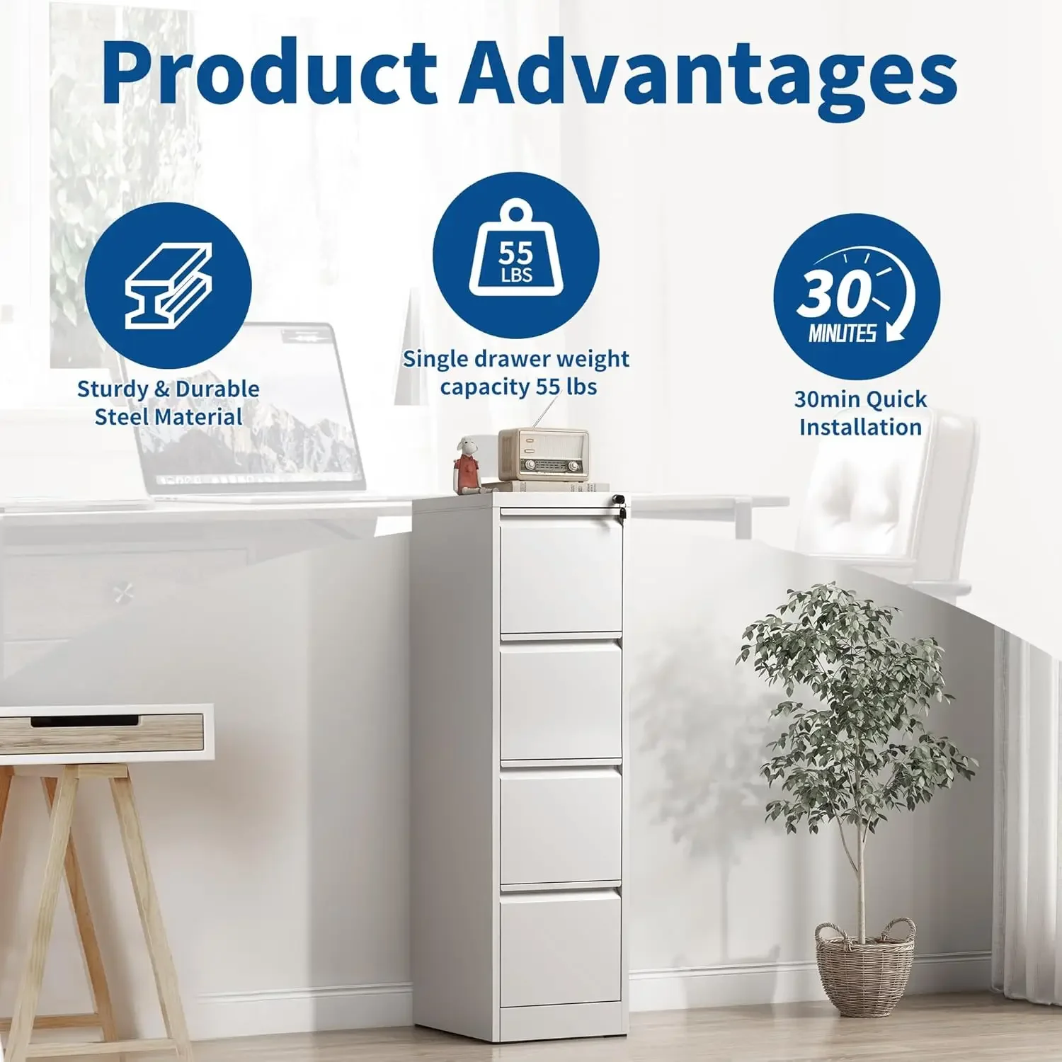 Armadietto Verticale con 4 Cas - Home Security Letters recensione e prezzo
