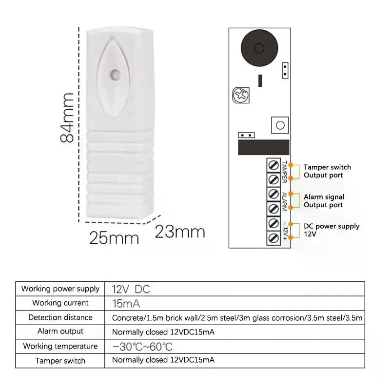 Sensore di Allarme Vibrazione  - Home Security System recensione e prezzo