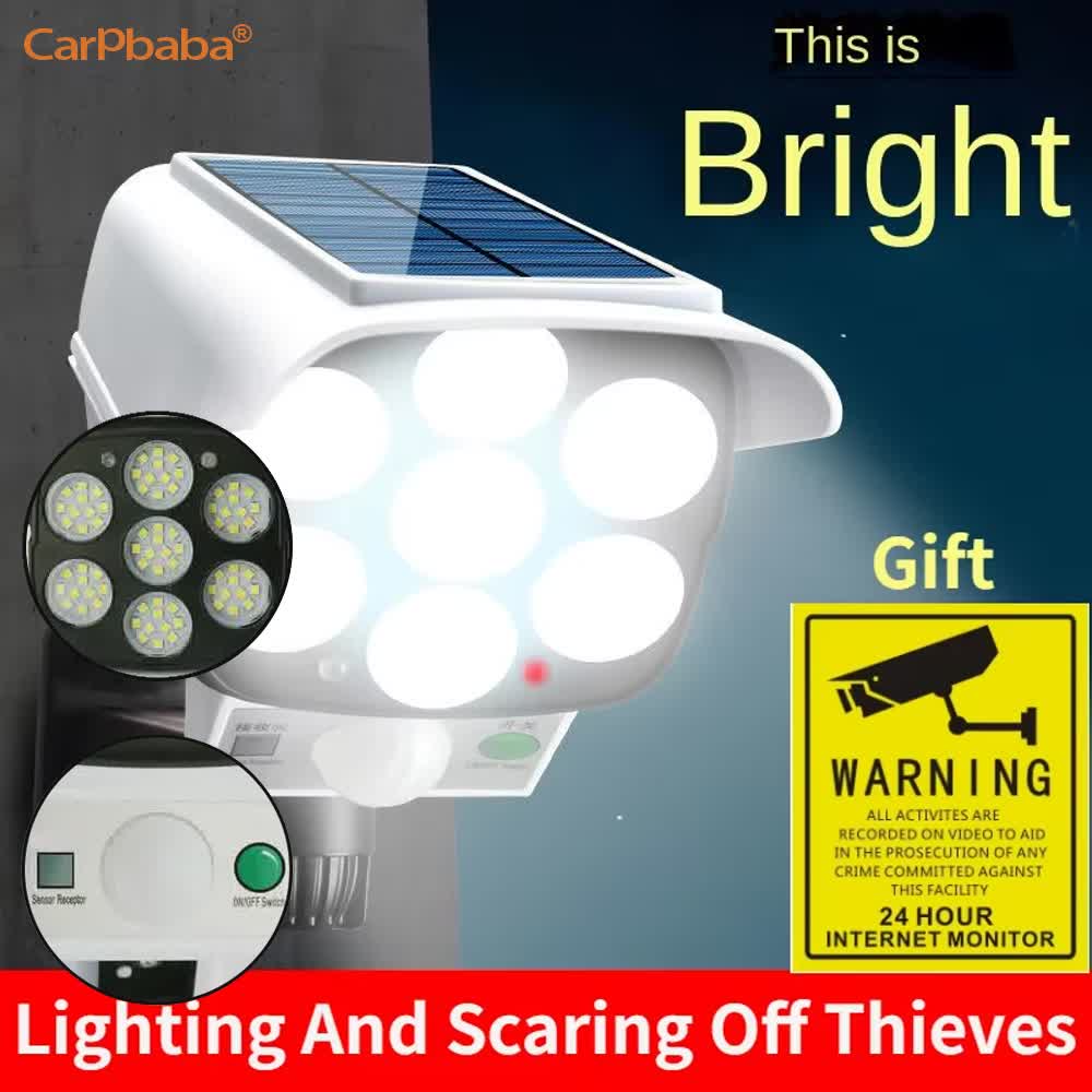 Luce solare esterna Sensore di - Home Security Lights Outdoors recensione e prezzo